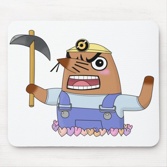 Resetti (Animal Crossing New Horizons) Mousepad (Vorne)