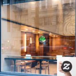 Resi der Frosch Fensteraufkleber