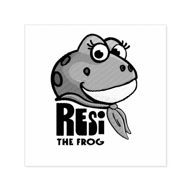 Resi der Frosch  Permastempel (Design)