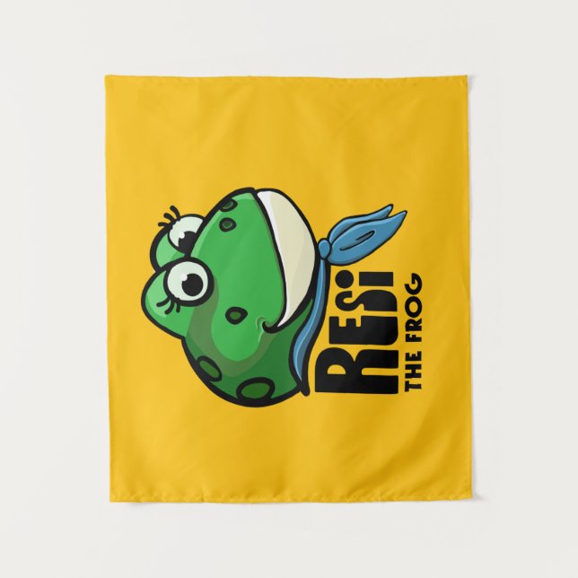 Resi der Frosch Wandteppich (Vorderseite)