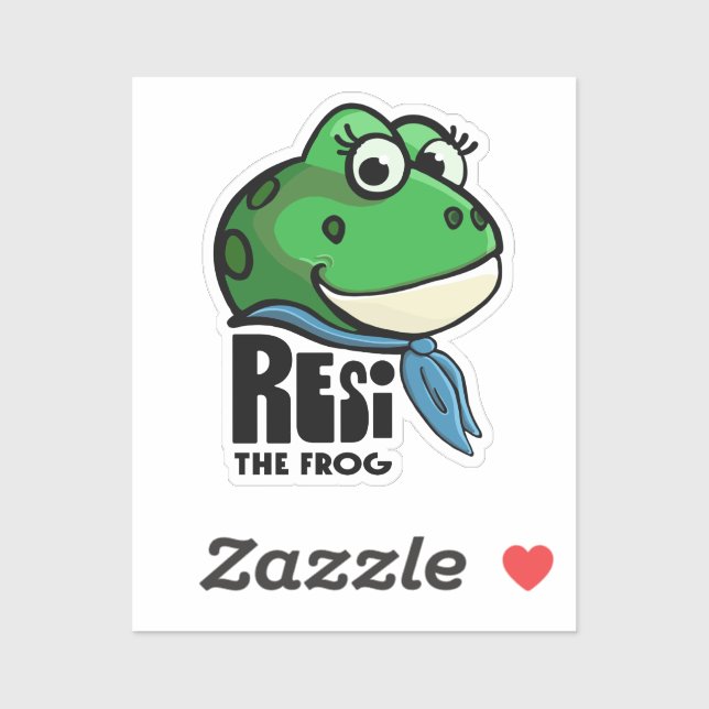 Resi the Frog Aufkleber (Blatt)