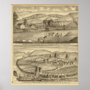 Residence of Alfred A Douglass Poster