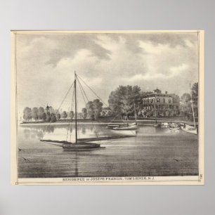 Residence of Joseph Francis, Tom's River, NJ Poster