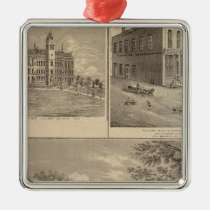 Residence, West Liberty Uni Ornament Aus Metall