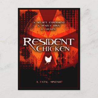 RESIDENT CHICKEN POSTKARTE