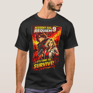 Resident Dark Evil Funny Requiem Art 83 Basic Da T-Shirt