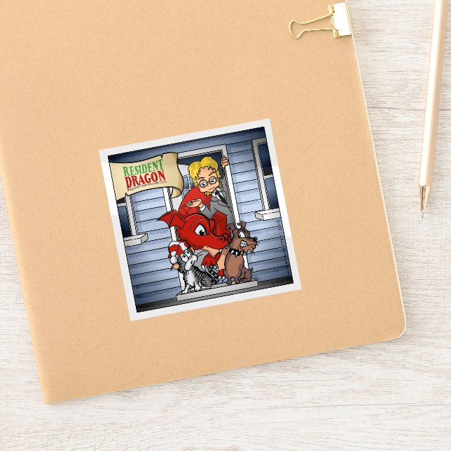Resident Dragon Original Character Cast Group Aufkleber (Notizbuch)