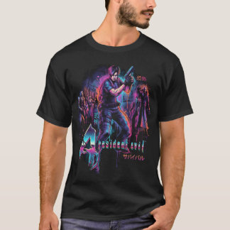 Resident Evil 4 Cover Art Japanische Kanji Leon s  T-Shirt