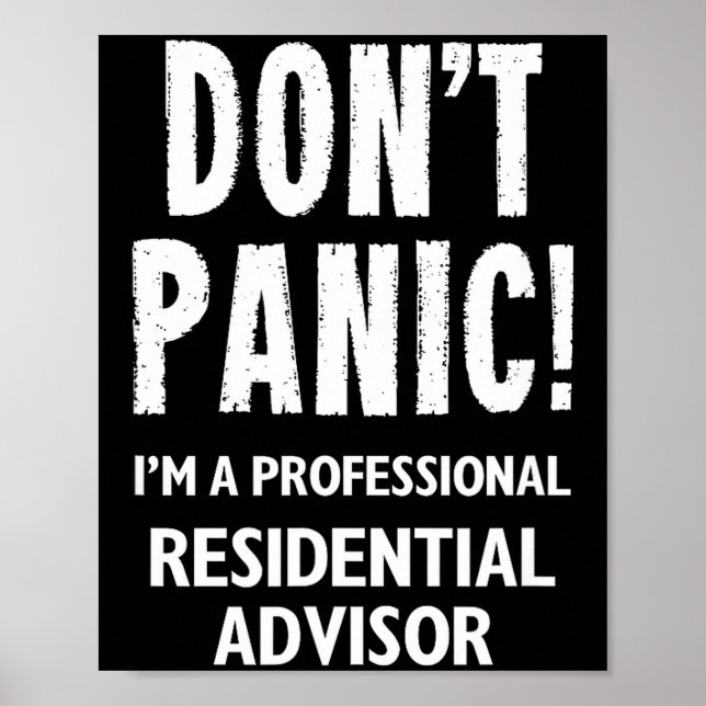 Residential Advisor  Poster (Vorne)