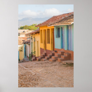 Residential houses, Trinidad, Cuba Poster