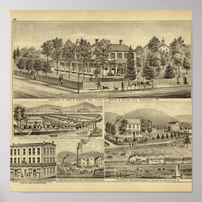 Residenz John A Warden Sewickley Poster (Vorne)