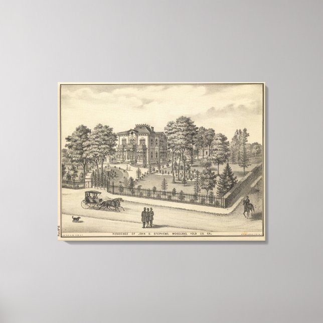 Residenz Stephens, Woodland Leinwanddruck (Vorderseite)