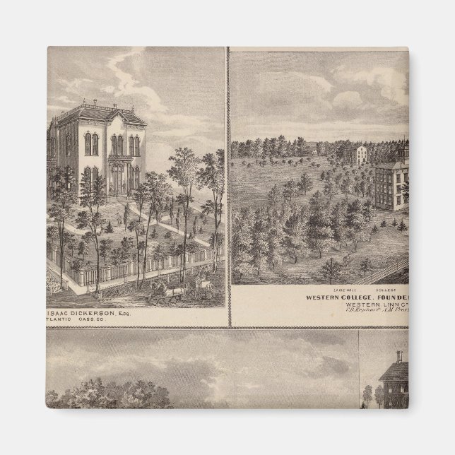 Residenz und Western Uni in Marshalltown Magnet (Vorne)