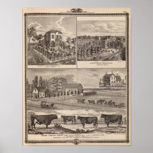 Residenz und Western Uni in Marshalltown Poster (Vorne)