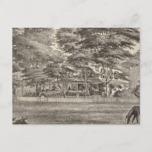 Residenz von Dr. Robert Laird, Squan, NJ Postkarte