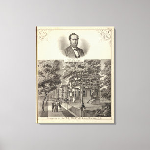 Residenz von Dr. TG Chattle, Zweigstelle Long Leinwanddruck