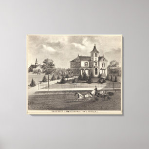 Residenz von James G Gowdy, Tom's River, NJ Leinwanddruck