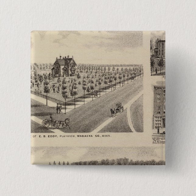 Residenzen, Bauernhof, Minnesota Button (Vorderseite)