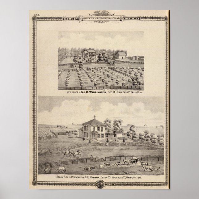 Residenzen & Bauernhof Warrington Poster (Vorne)