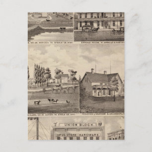 Residenzen, Betriebe und Unternehmen, Minnesota Postkarte