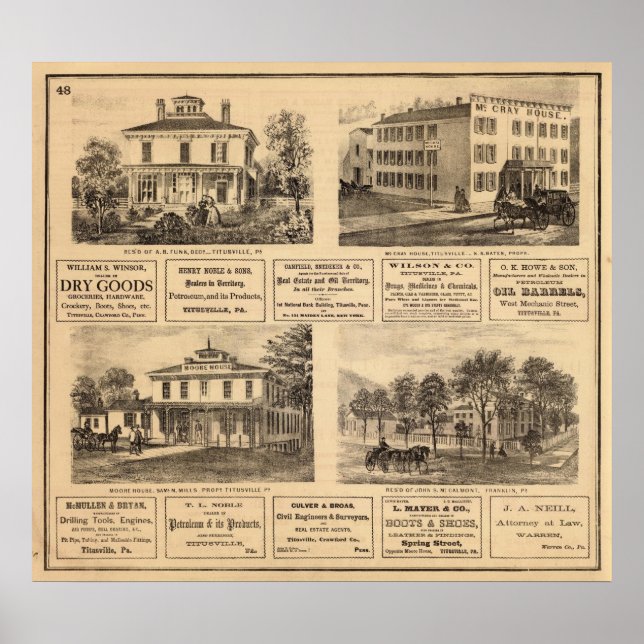 Residenzen, Hotels, Titusville, Franklin Poster (Vorne)