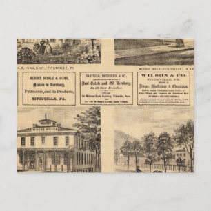 Residenzen, Hotels, Titusville, Franklin Postkarte