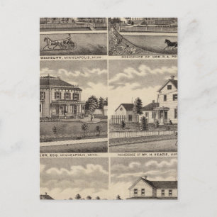 Residenzen in Minnesota Postkarte
