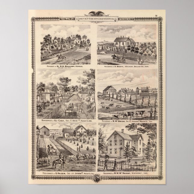 Residenzen in Redfield Poster (Vorne)