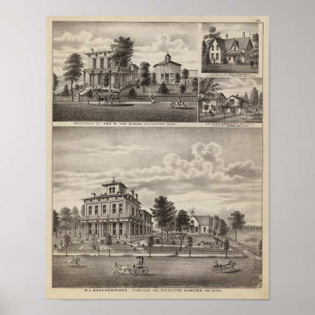 Residenzen in Rochester, Minnesota Poster (Vorne)