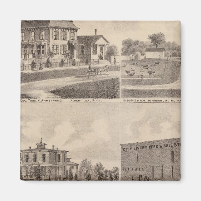 Residenzen, Minnesota 6 Magnet (Vorne)