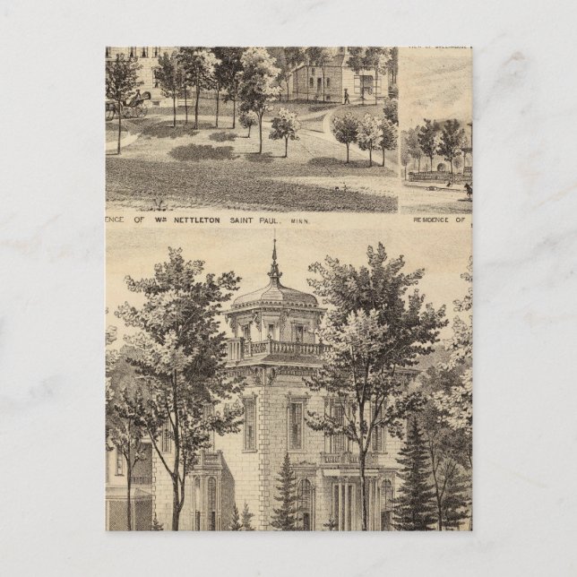 Residenzen, Minnesota Postkarte (Vorderseite)