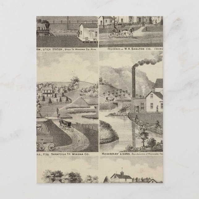 Residenzen, Minnesota Postkarte (Vorderseite)