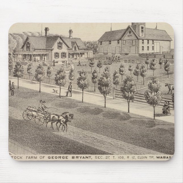 Residenzen und Bauernhof, Minnesota Mousepad (Vorne)