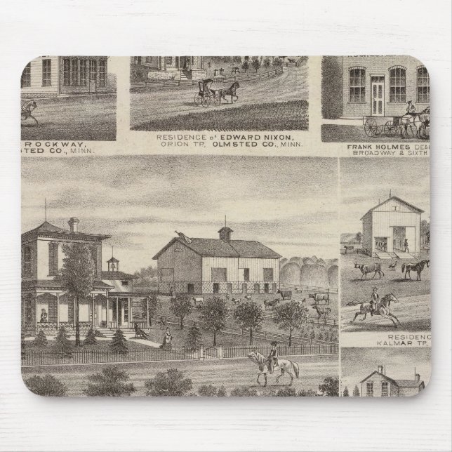 Residenzen, Unternehmen und Stadt Eyota Mousepad (Vorne)