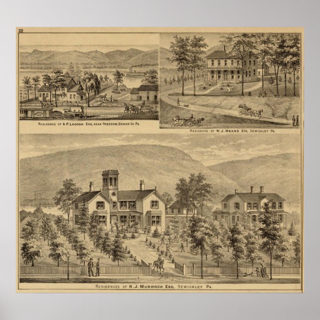 Residenzen von HJ Murdoch Poster (Vorne)