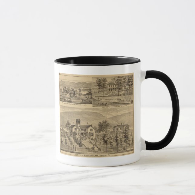 Residenzen von HJ Murdoch Tasse (Rechts)