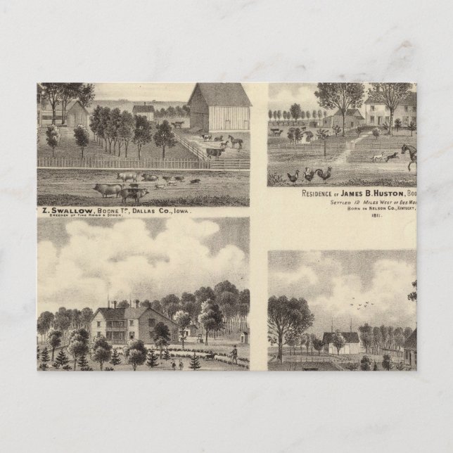 Residenzen von Swallow Postkarte (Vorderseite)