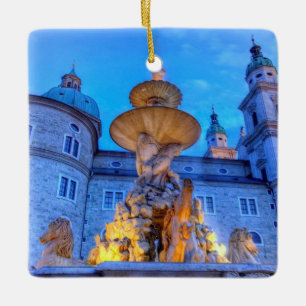 Residenzplatz in Salzburg, Österreich Keramikornament