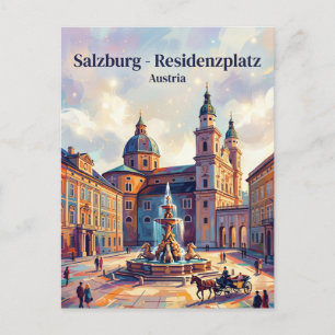 Residenzplatz Österreich Postkarte