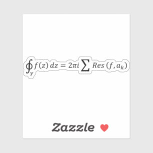 Residualsatz - komplexe Analyse - Berechnung und Aufkleber