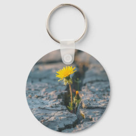 Resilient Dandelion Rock Keychain Schlüsselanhänger