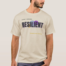 RESILIENT – Stärker nach jedem Sturz Typography D T-Shirt