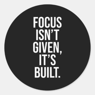 Resilient Stored Mindset Quote für Motivation und  Runder Aufkleber