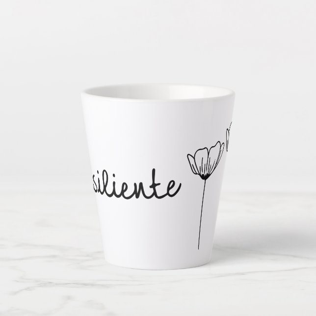 Resiliente Flores Latte Tasse (Vorderseite)