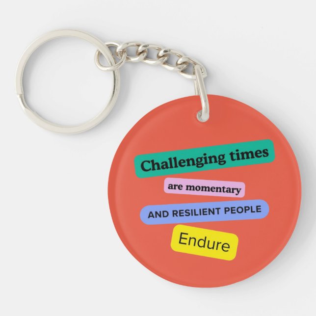 Resilienz Acrylischer Schlüsselanhänger (Vorderseite)