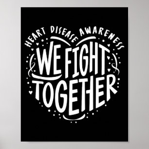 Resilienz in Einheit _ Herzkrankheiten Awareness _ Poster