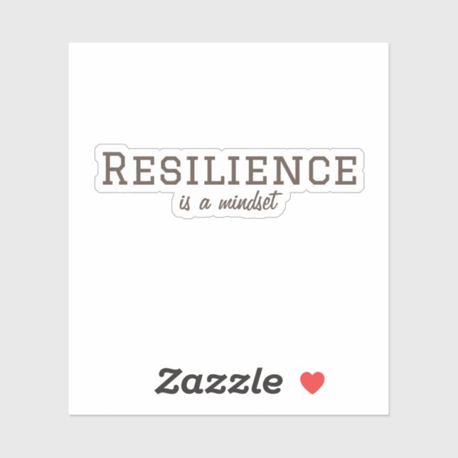 Resilienz ist ein Mindset-Aufkleber Aufkleber (Blatt)