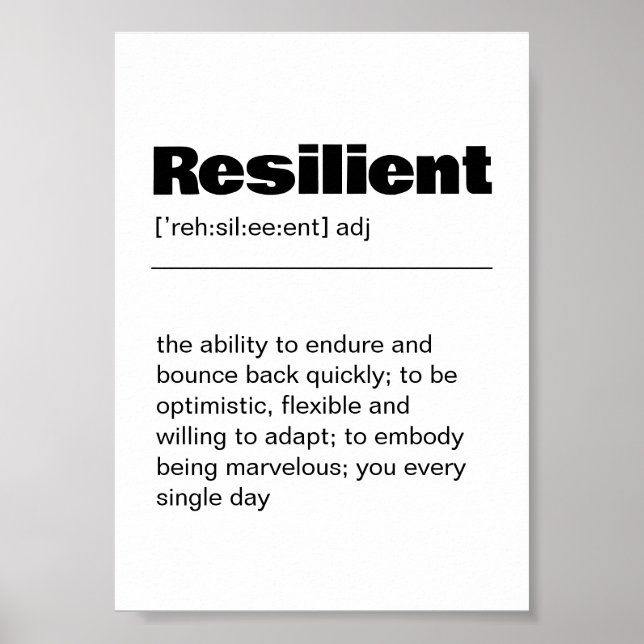 Resilizium Definition Wall Art Print Poster (Vorne)