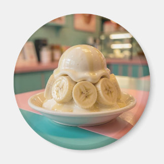Resin Banana Sundae | Retro Ice Cream Shop Magnet