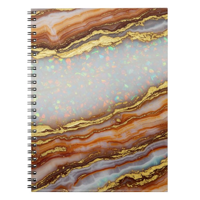 Resin Spiral Foto Notebook Notizblock (Vorderseite)